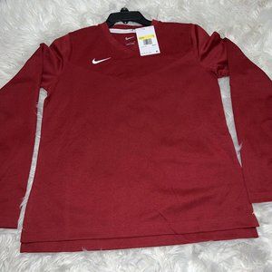 Nike Women’s long sleeve shirt Red Dri-fit DJ5122-613 Size L